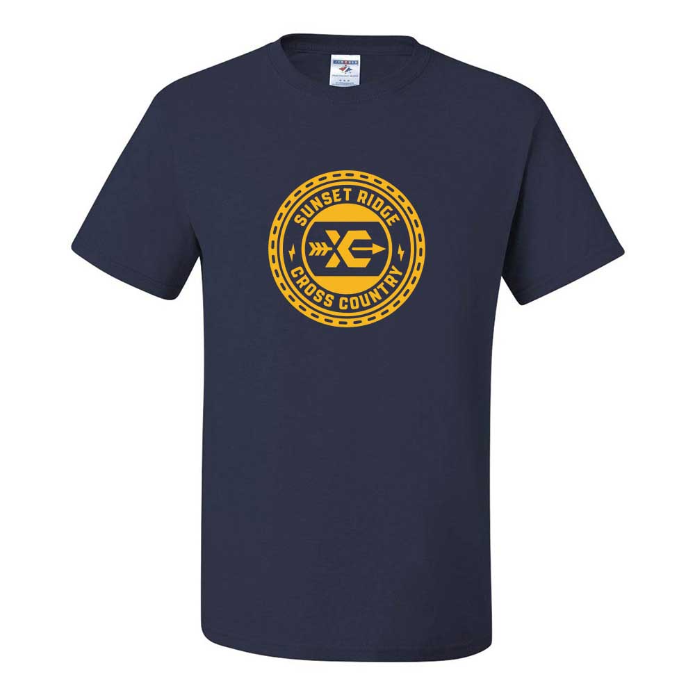 Cross Country Logo ~ Cotton T-Shirt ~ Sunset Ridge Middle School