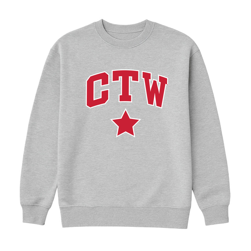 CTW Star Parke ~ Ladies Oversized Mock Crew ~ Children's Theatre of Winnetka