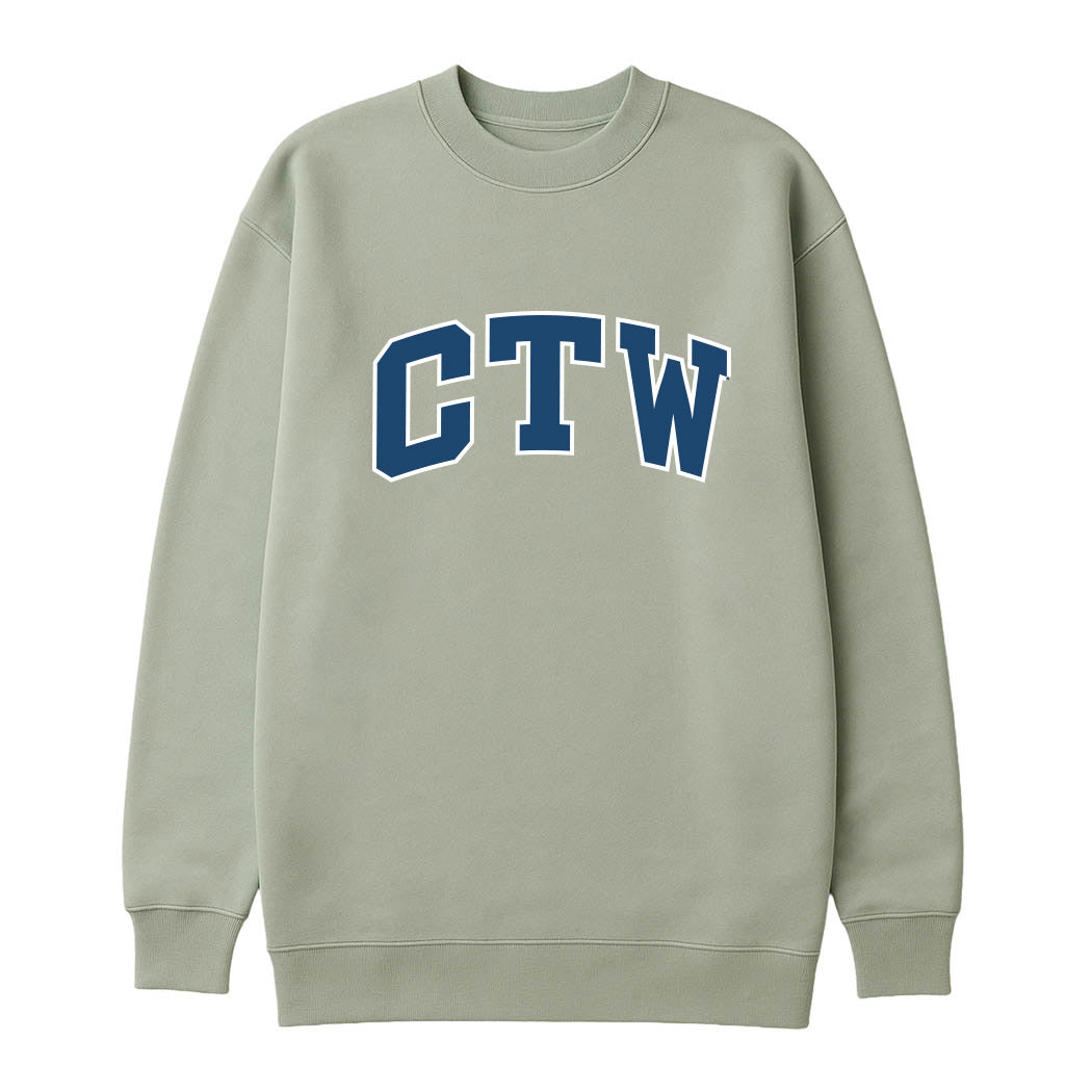 CTW Star Parke ~ Ladies Oversized Mock Crew ~ Children's Theatre of Winnetka