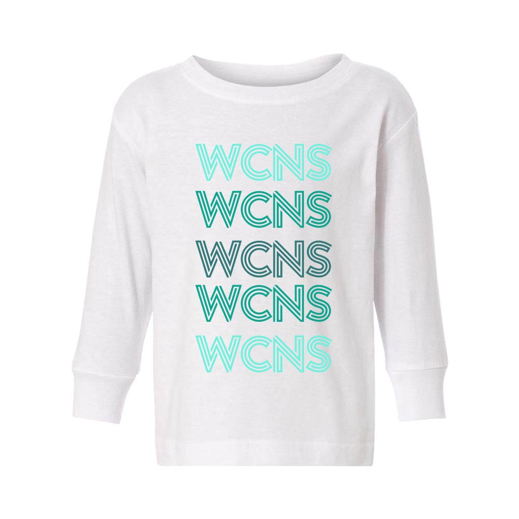 Deco Repeater ~ Toddler Jersey Long Sleeve T-Shirt ~ Winnetka Community Nursery School