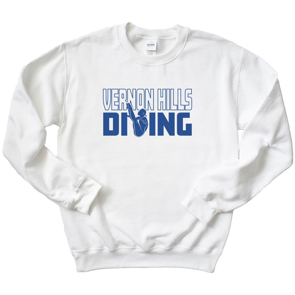 Vernon Hills Diving ~ Crewneck Sweatshirt ~ Vernon Hills High School Swim & Dive