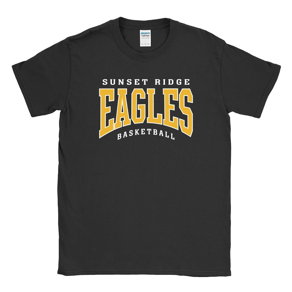 Eagles Arch Basketball T-Shirt ~ Sunset Ridge School