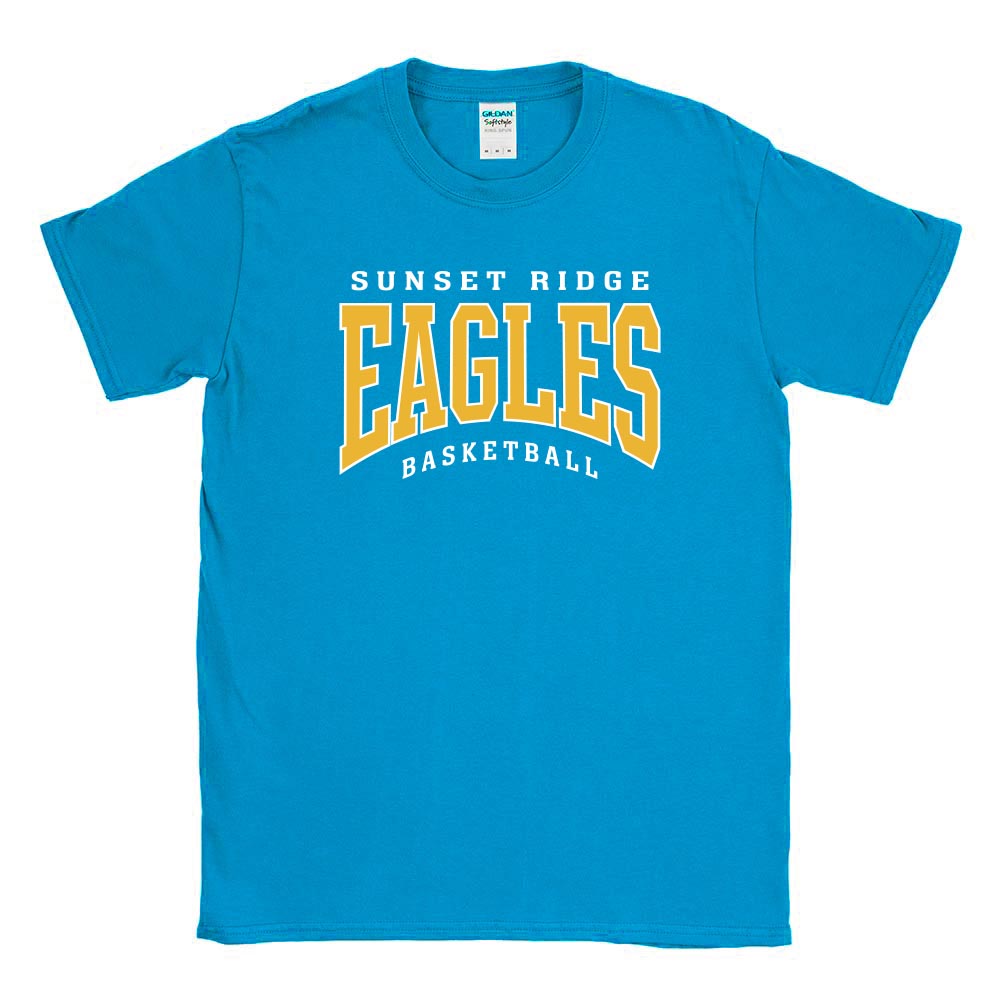Eagles Arch Basketball T-Shirt ~ Sunset Ridge School