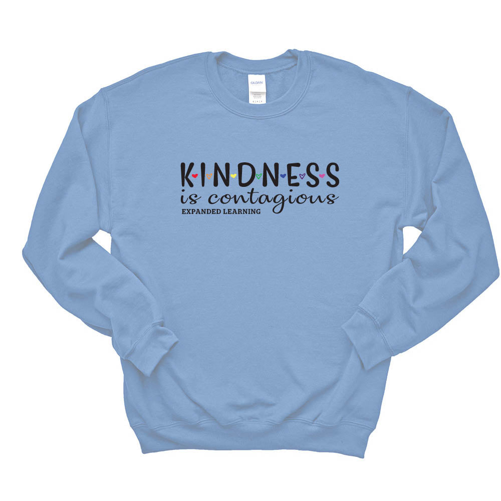 Kindness is Contagious ~ Crewneck Sweatshirt ~ D63 Expanded Learning