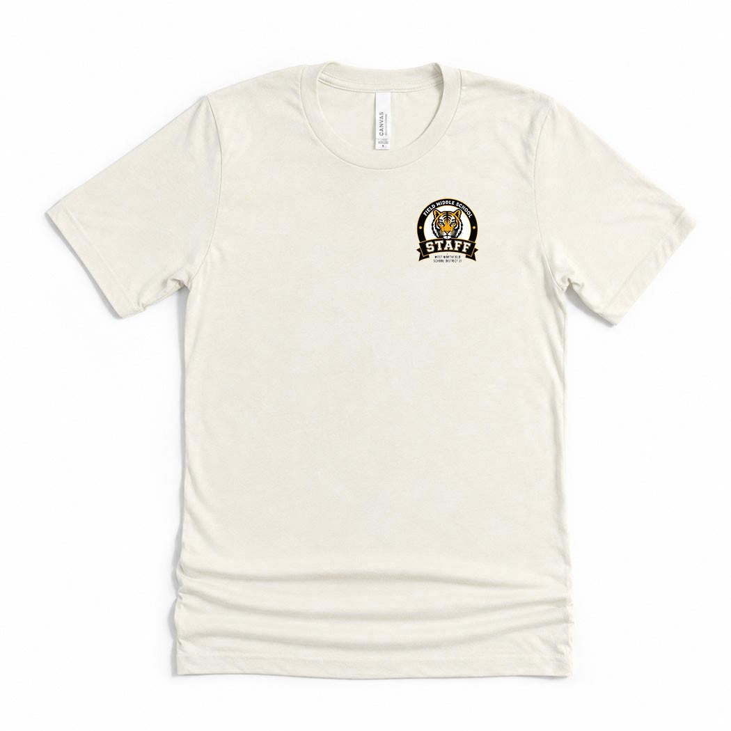 Field Staff Badge ~ Jersey T-Shirt ~ Field Middle School Staff