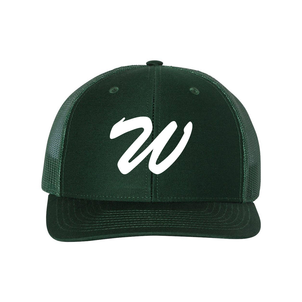Embroidered W ~ Trucker Cap ~ Wilmette Baseball
