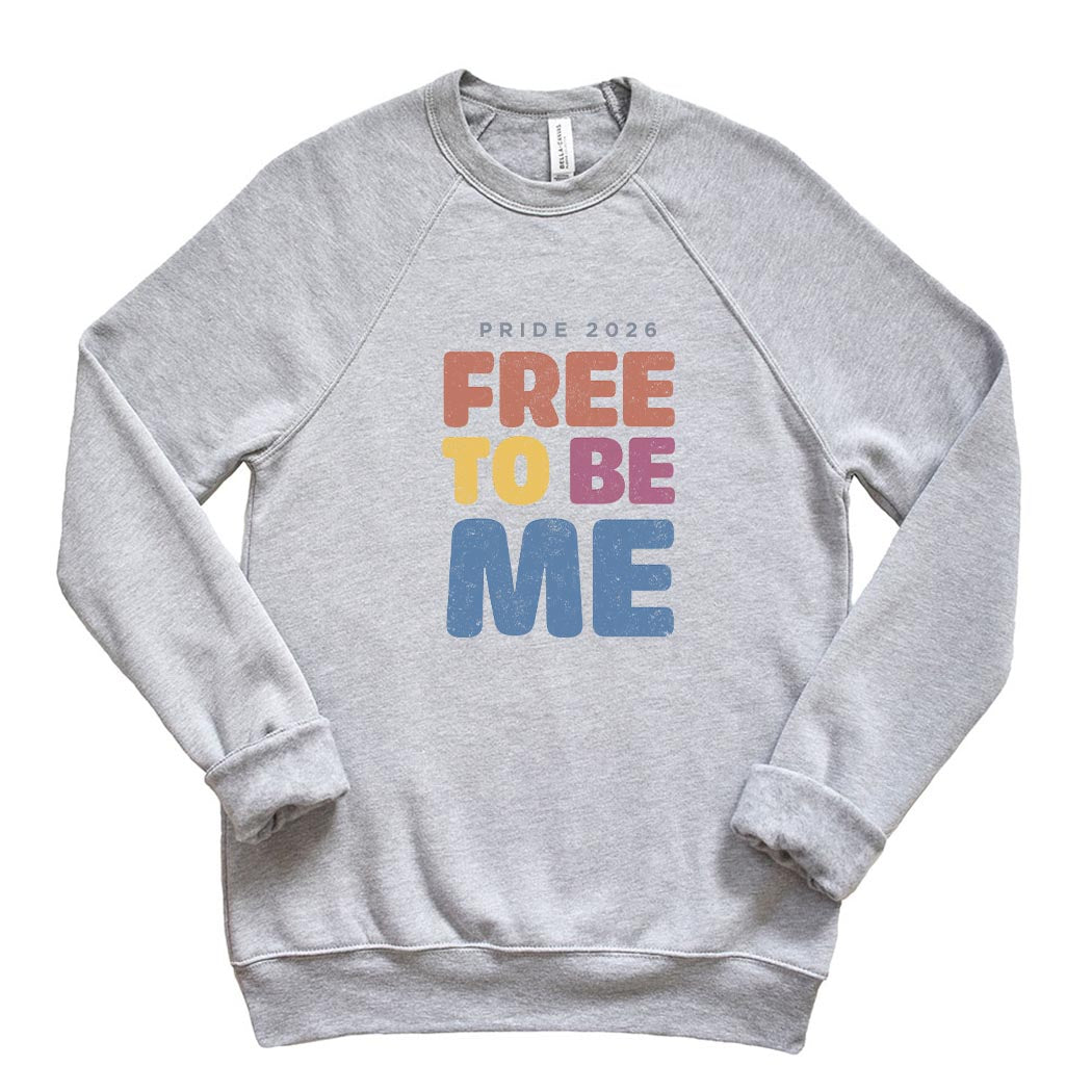 Free To Be ~ Youth Raglan Crewneck Sweatshirt ~ humanKIND