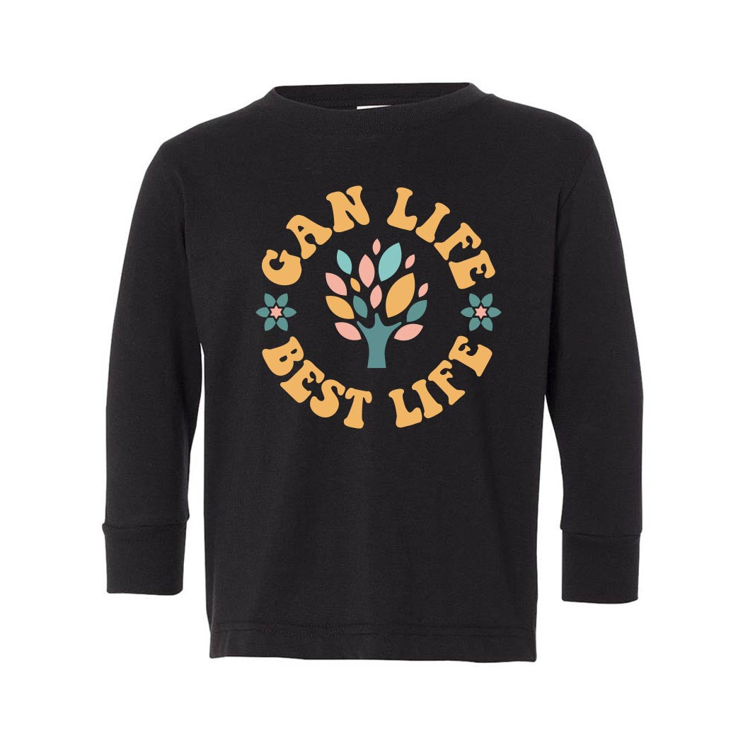 Gan Life ~ Toddler Jersey Long Sleeve T-Shirt ~ Gan Montessori-black