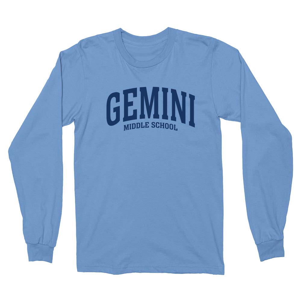 Extended Arc ~ Cotton Long Sleeve T-Shirt ~ Gemini Middle School