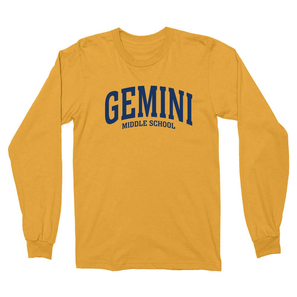 Extended Arc ~ Cotton Long Sleeve T-Shirt ~ Gemini Middle School