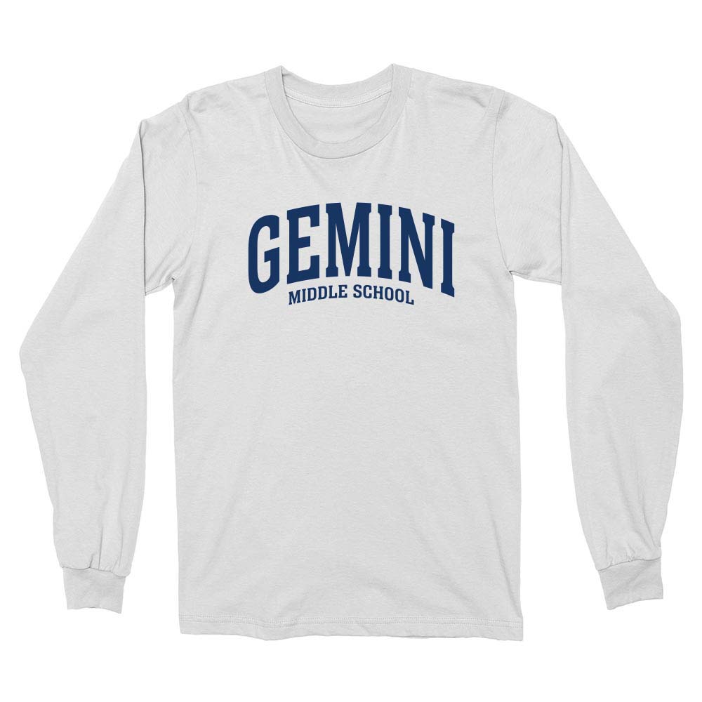 Extended Arc ~ Cotton Long Sleeve T-Shirt ~ Gemini Middle School