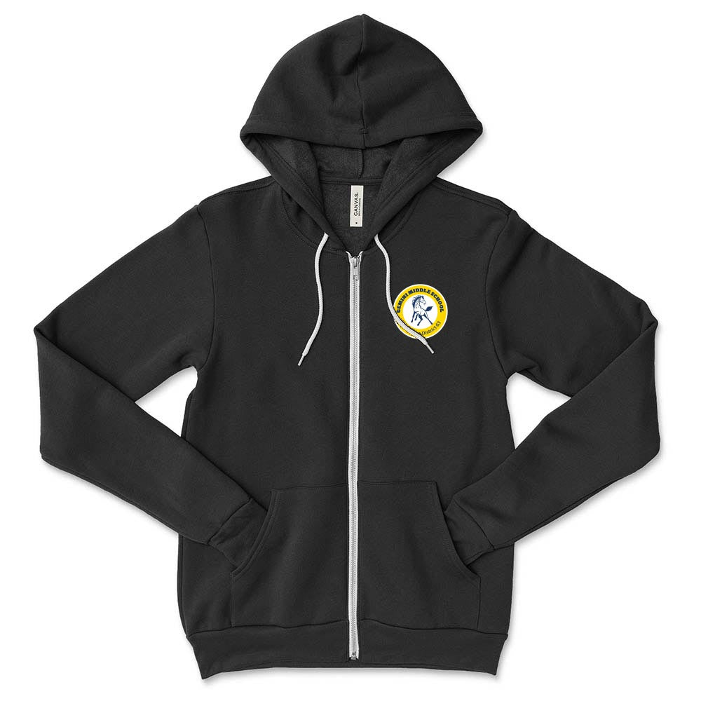 School Logo ~ Zip Hoodie ~ Gemini Middle School