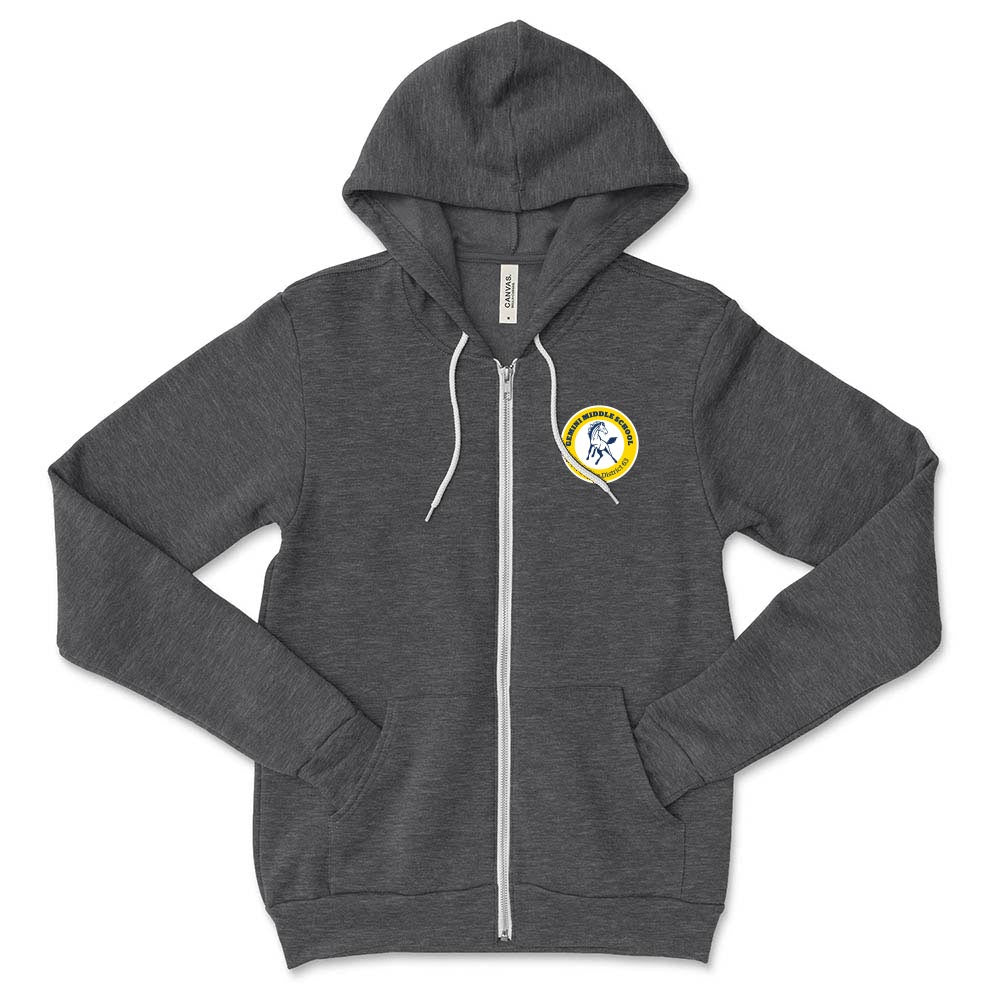 School Logo ~ Zip Hoodie ~ Gemini Middle School