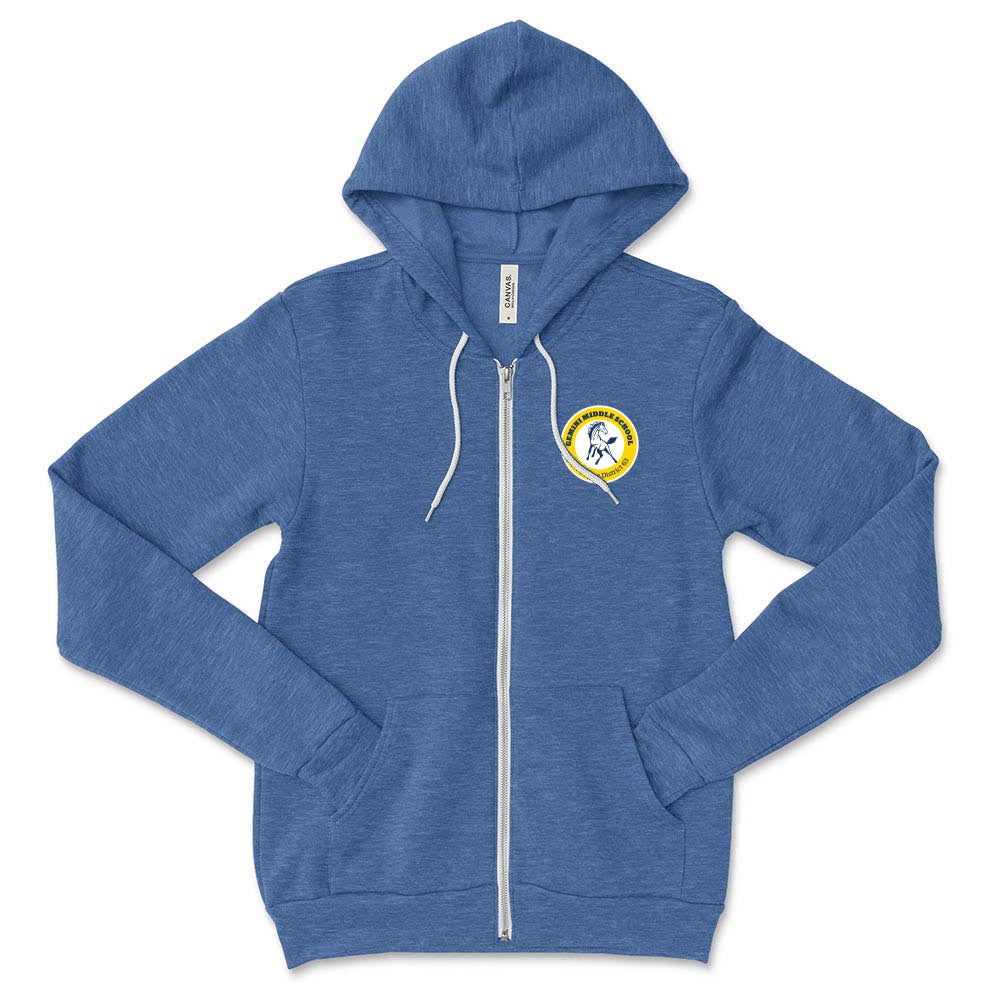 School Logo ~ Zip Hoodie ~ Gemini Middle School