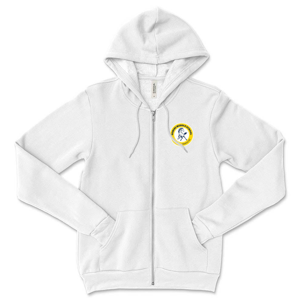 School Logo ~ Zip Hoodie ~ Gemini Middle School