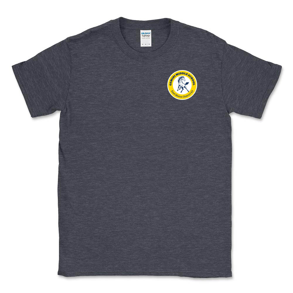 School Logo ~ Cotton T-Shirt ~ Gemini Middle School