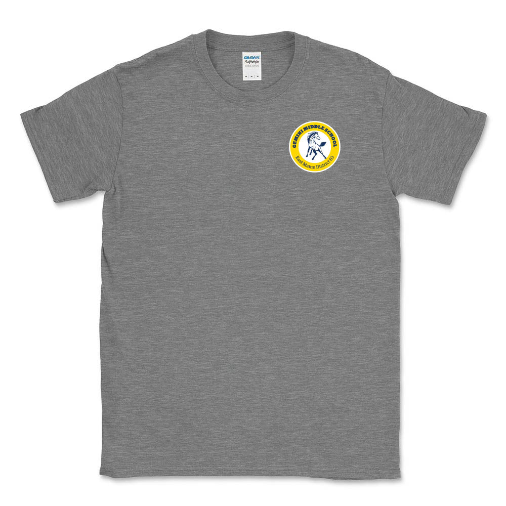 School Logo ~ Cotton T-Shirt ~ Gemini Middle School