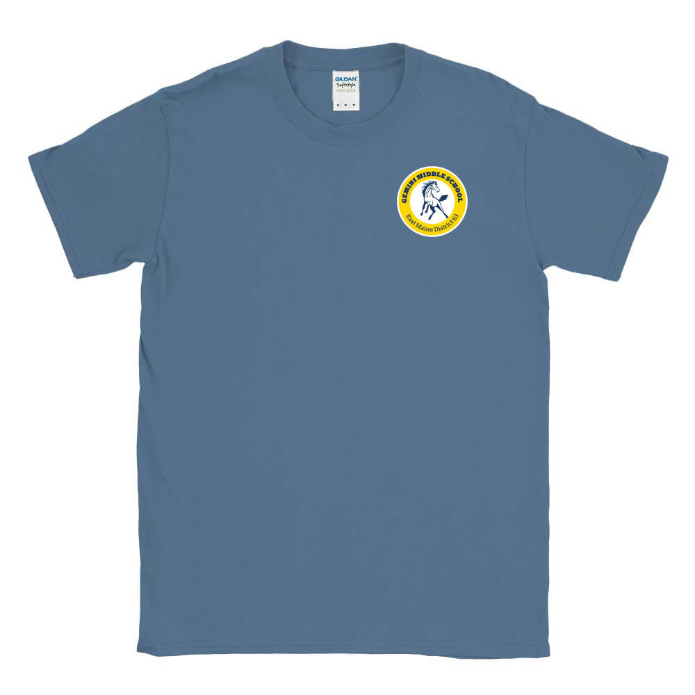 School Logo ~ Cotton T-Shirt ~ Gemini Middle School