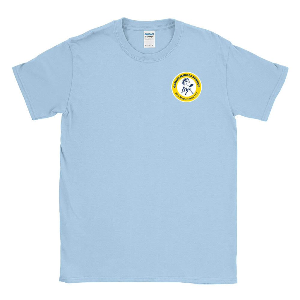 School Logo ~ Cotton T-Shirt ~ Gemini Middle School