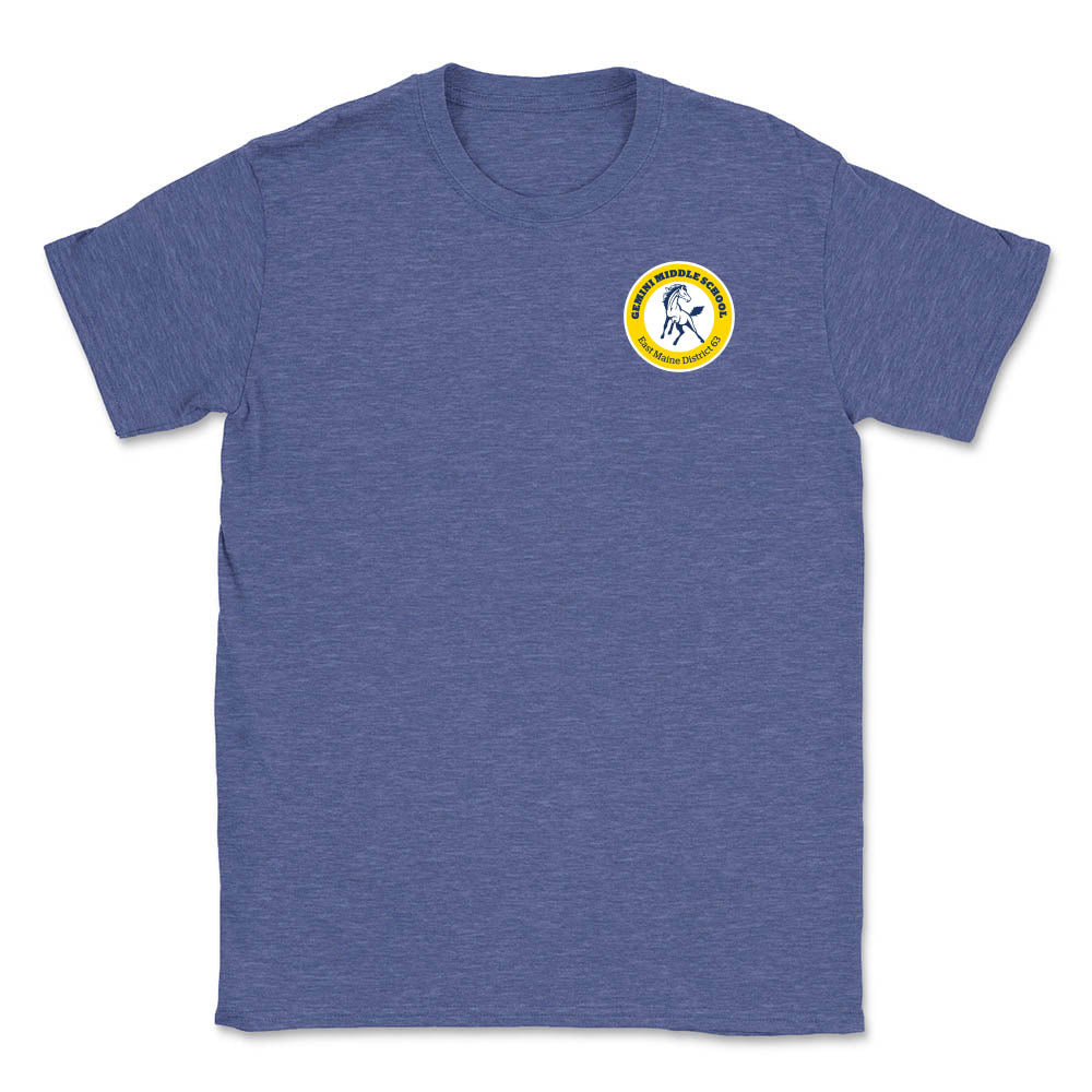 School Logo ~ Cotton T-Shirt ~ Gemini Middle School