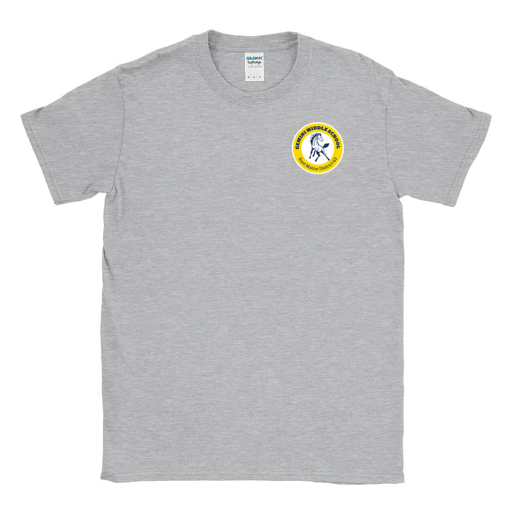 School Logo ~ Cotton T-Shirt ~ Gemini Middle School