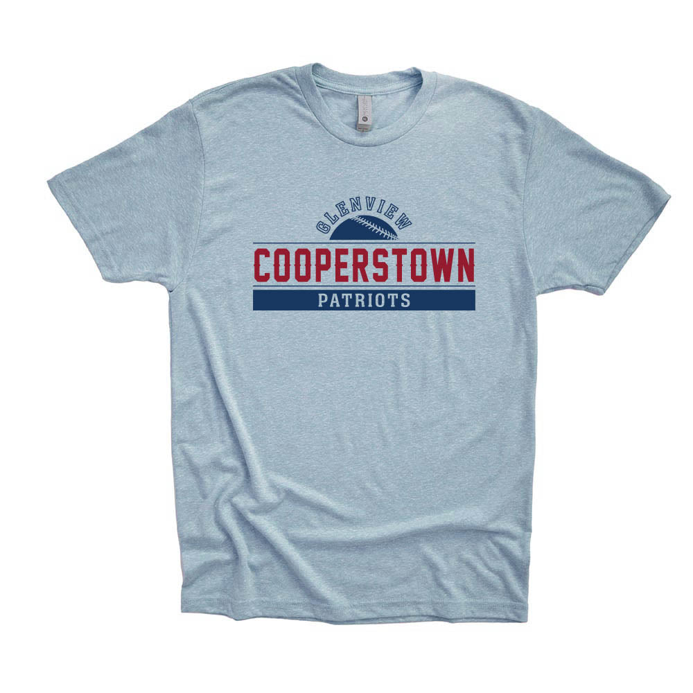 Vertical Paw Prints ~ Cotton T-Shirt ~ Washington Elementary School-heather navy