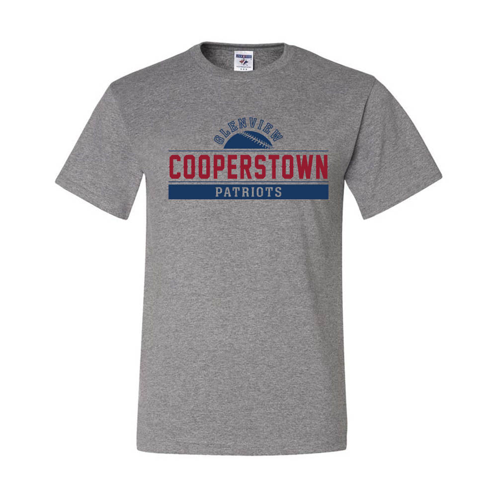 Cooperstown ~ 50/50 T-Shirt ~ Glenview Patriots