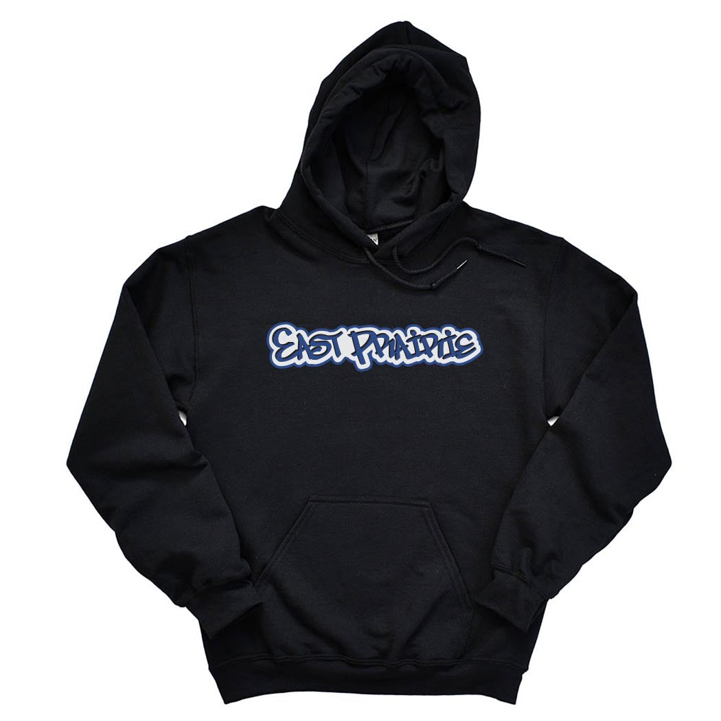 Graffiti East Prairie ~ Hoodie ~ East Prairie School-black