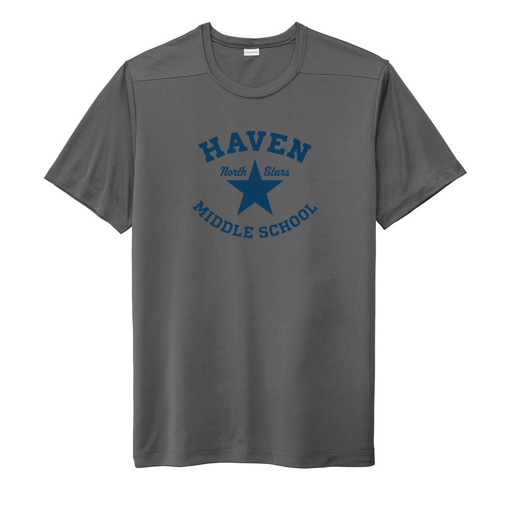Haven North Stars ~ Posi-UV Pro Tee ~ Haven Middle School-dark smoke grey
