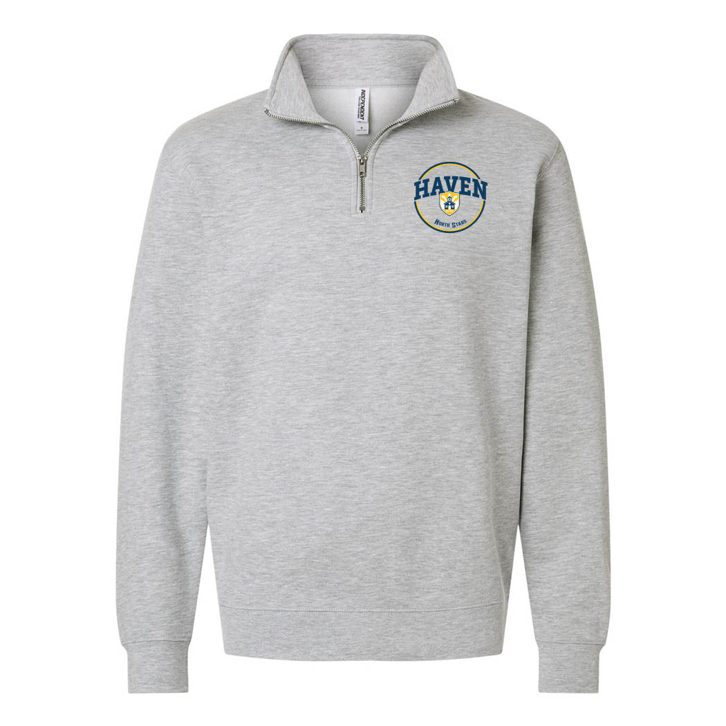 Haven Shield Badge ~ Quarter-Zip Sweatshirt ~ Haven Middle School