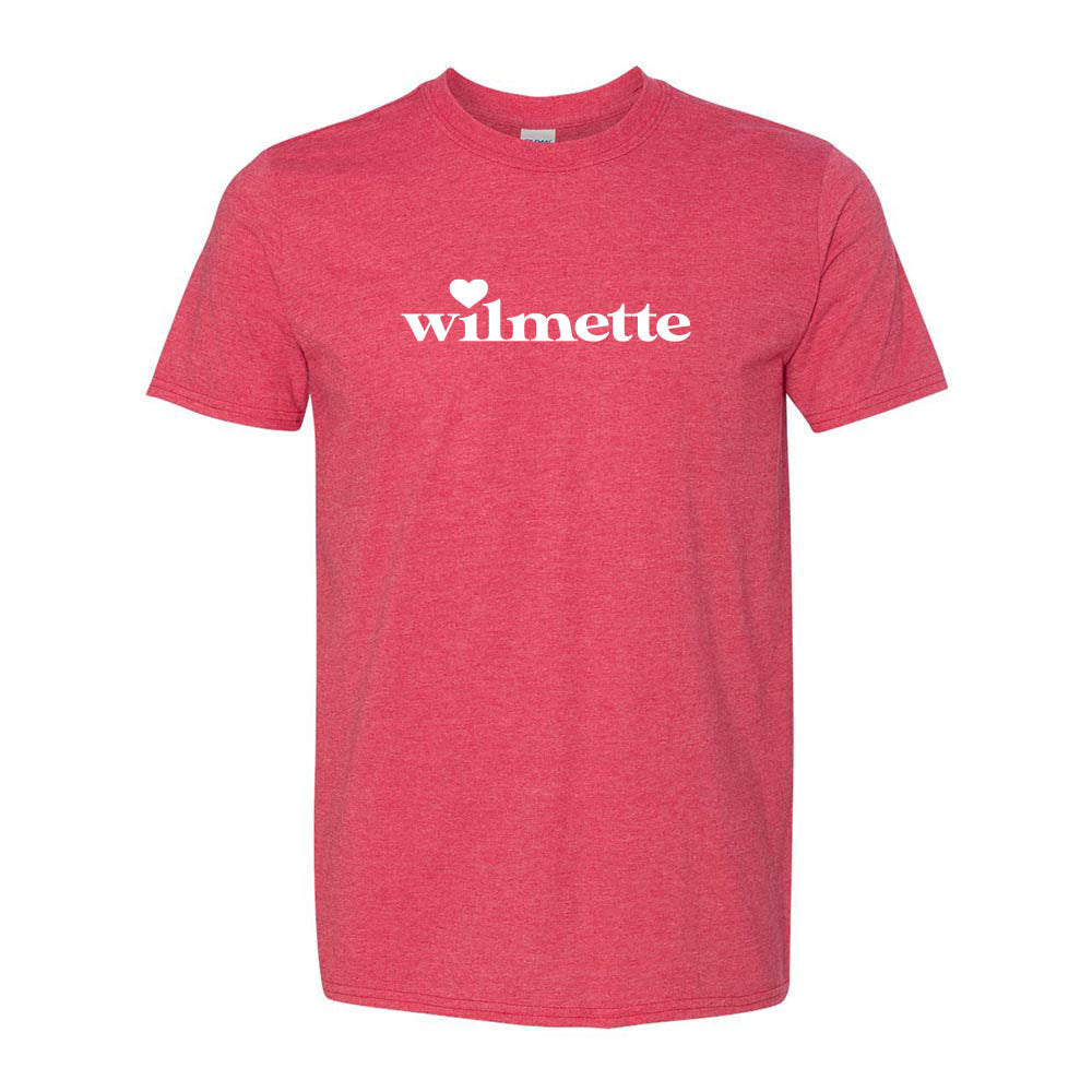 Heart Wilmette ~ Cotton T-Shirt ~ Club Wilmette