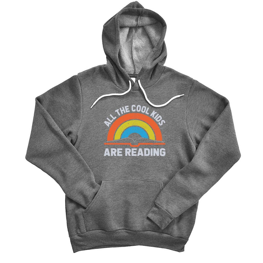 All The Cool Kids Are Reading ~ Unisex Hoodie-deep heather