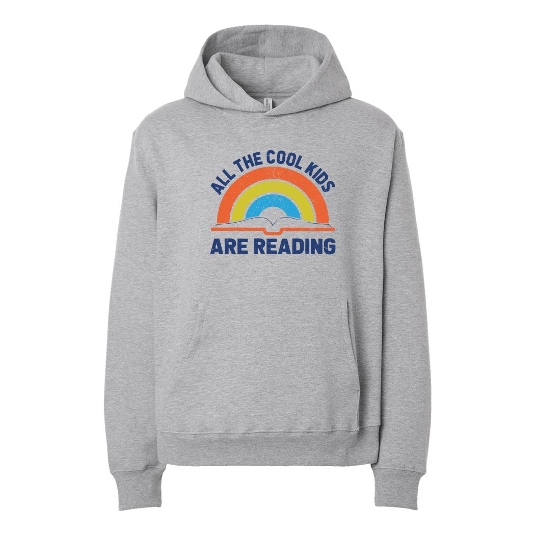 All The Cool Kids Are Reading ~ Unisex Hoodie-athletic heather