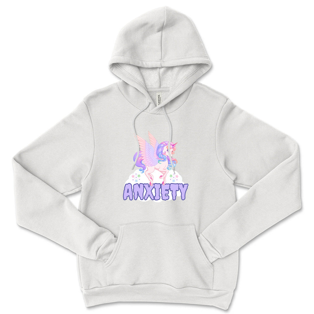 Anxiety Unicorn ~ Sponge Fleece Pullover Hoodie ~ humanKIND