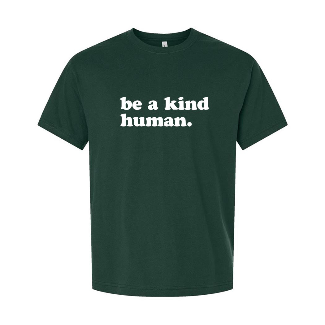 Be A Kind Human ~ Heavyweight Cotton T-Shirt ~ humanKIND