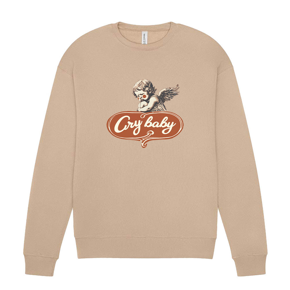 Cry Baby ~ Drop Shoulder Crewneck Sweatshirt ~ humanKIND