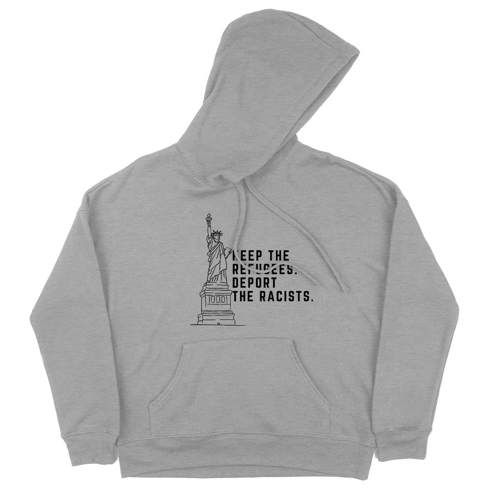Keep The Refugees. Deport The Racists. ~ Zip Hoodie ~ humanKIND