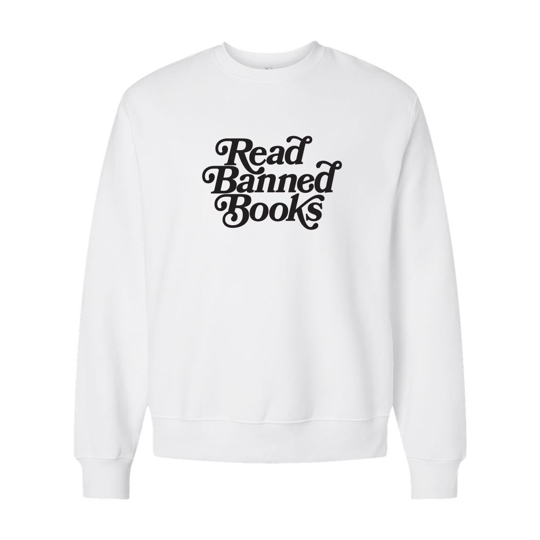 Read Banned Books ~ Heavyweight Crewneck Sweatshirt ~ humanKIND