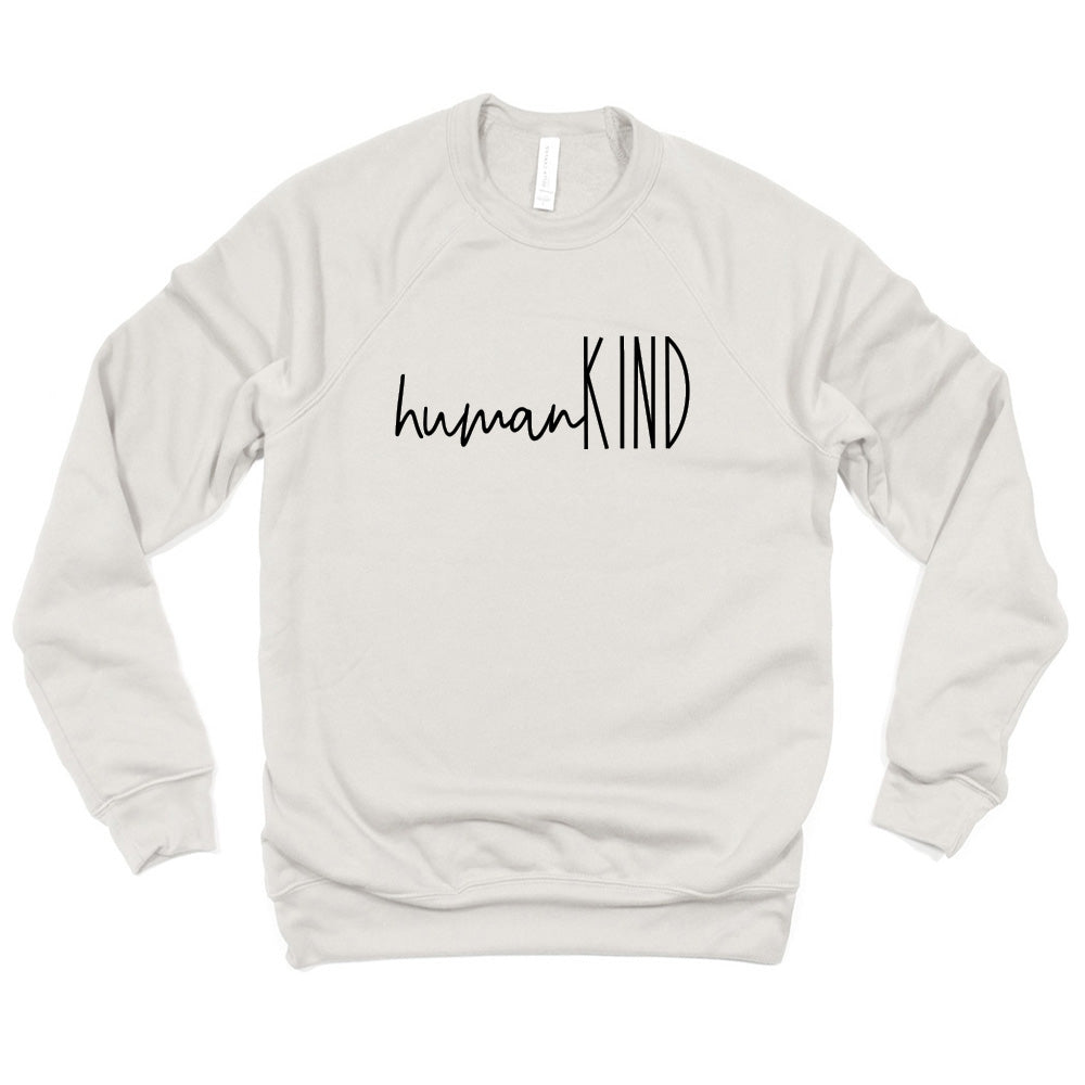 humanKIND Logo ~ Raglan Crewneck Sweatshirt ~ humanKIND