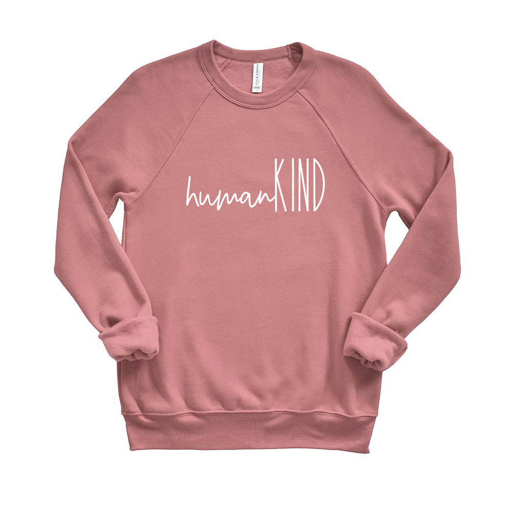 humanKIND Logo ~ Raglan Crewneck Sweatshirt ~ humanKIND