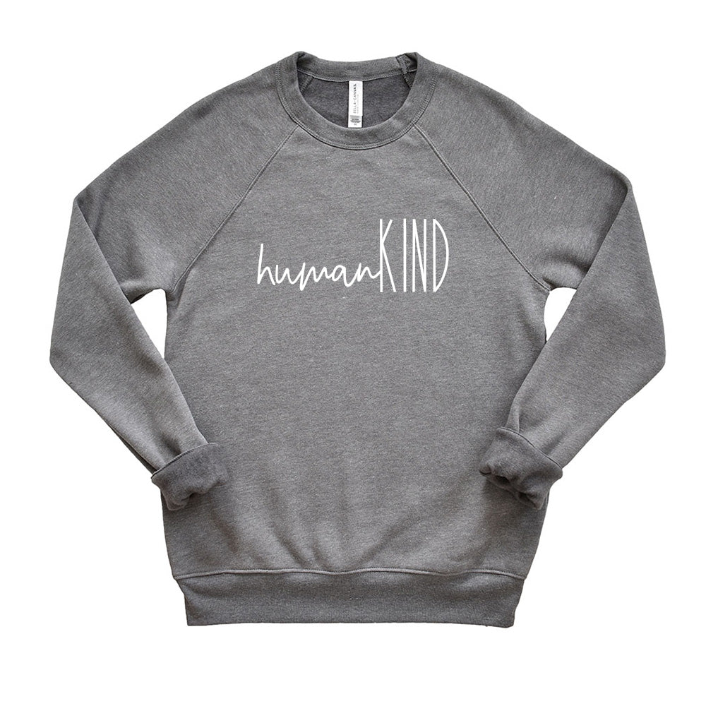 humanKIND Logo ~ Raglan Crewneck Sweatshirt ~ humanKIND