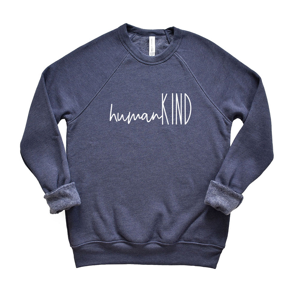 humanKIND Logo ~ Raglan Crewneck Sweatshirt ~ humanKIND