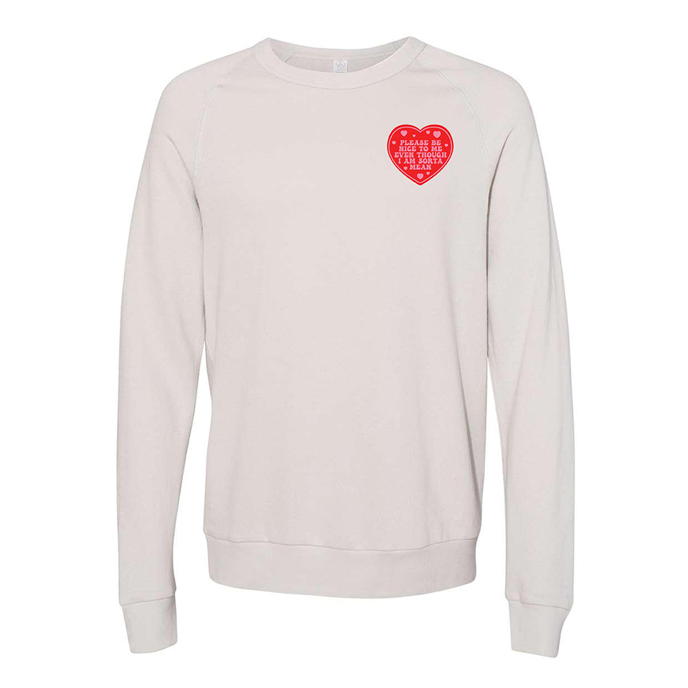 PLEASE BE NICE TO ME SWEATSHIRT ~ Alternative ~ adult
