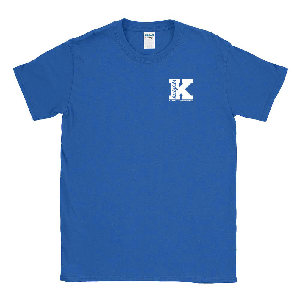 Initial Script ~ Cotton T-Shirt ~ Chappell Elementary School