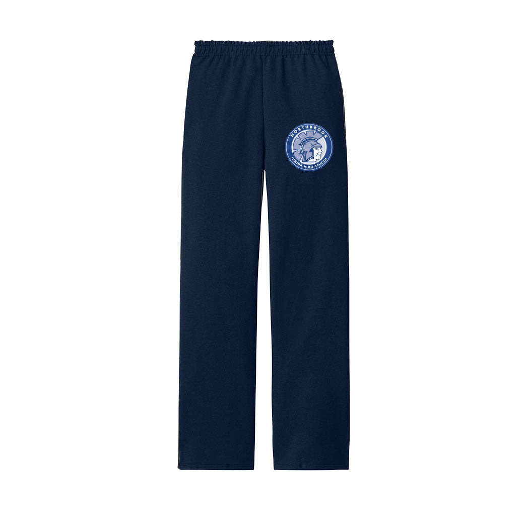 Logo Badge ~ Open Bottom Sweatpants ~ Northbrook Junior High School