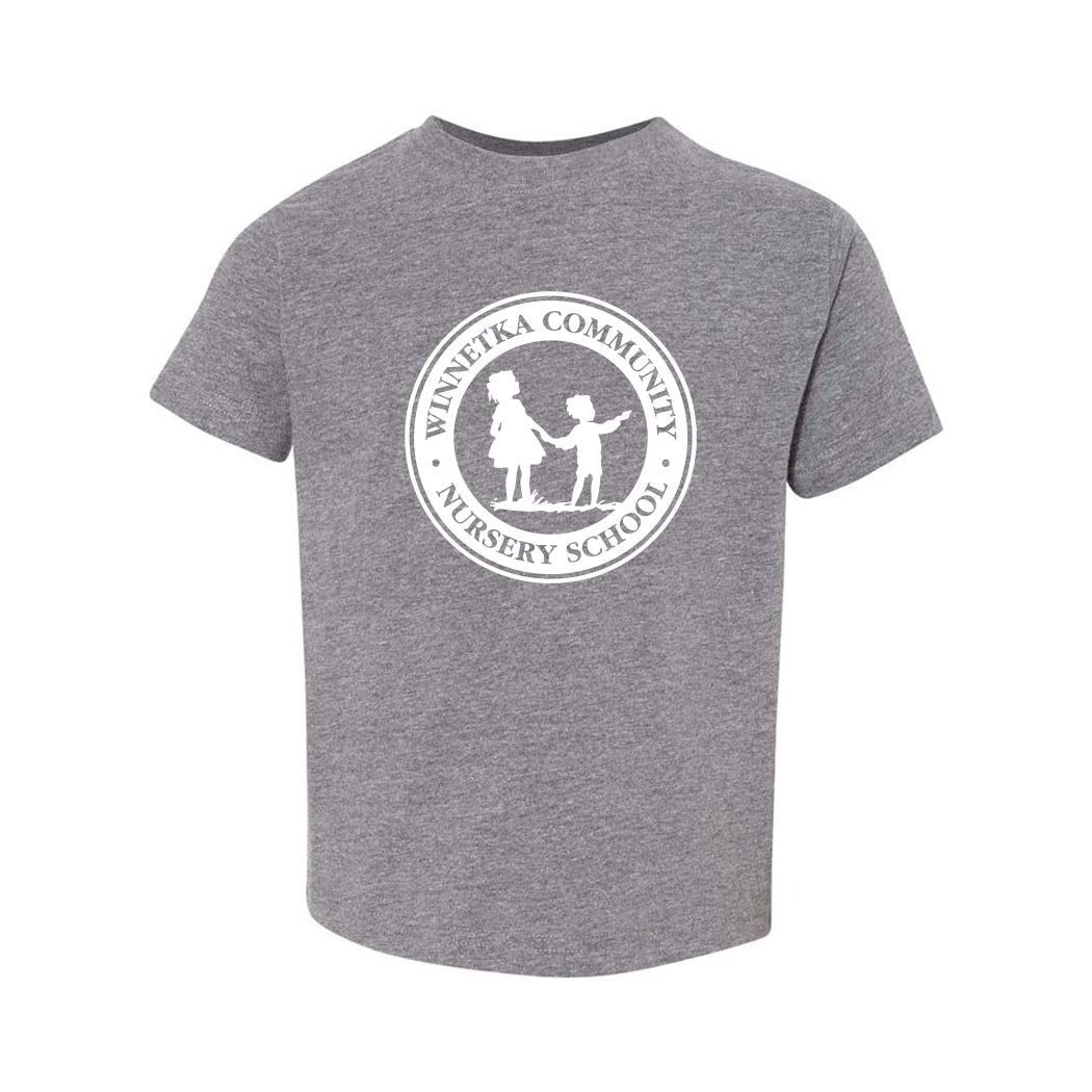 Logo ~ Toddler Jersey T-Shirt ~ Winnetka Community Nursery School-granite heather