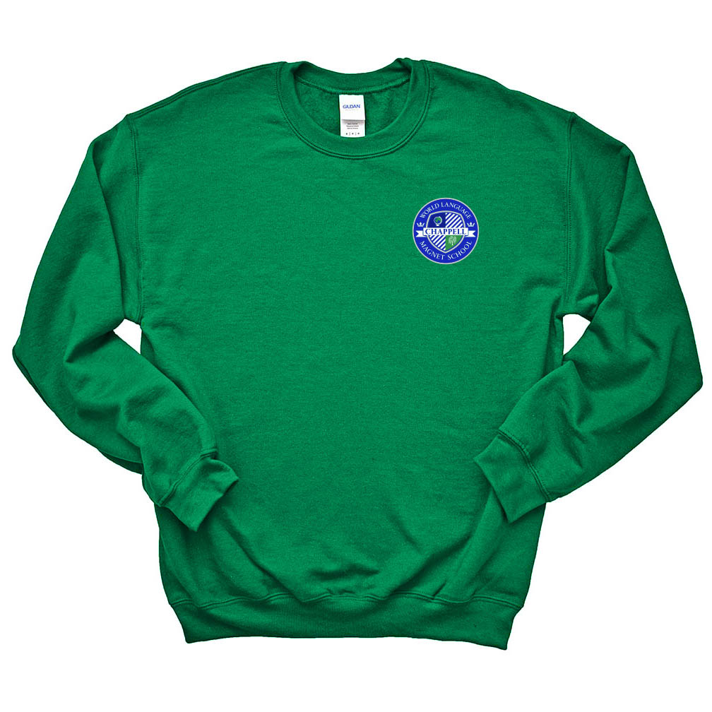 World Language Magnet Seal ~ Crewneck Sweatshirt ~ Chappell Elementary School