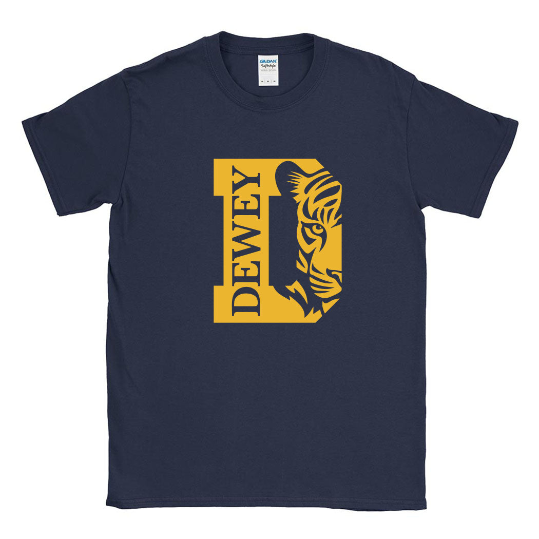 Tiger Stamp ~ Cotton T-Shirt ~ Dewey Elementary School