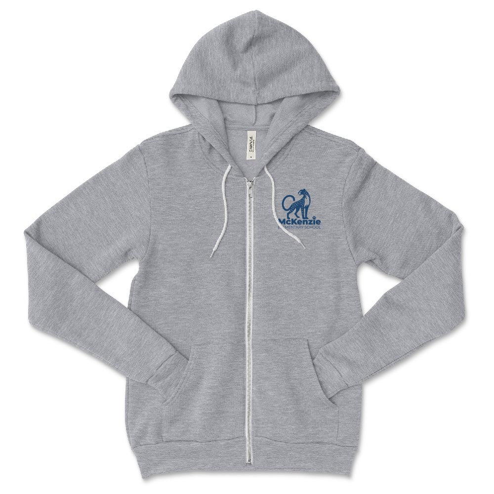 McKenzie Logo ~ Sponge Fleece Zip Hoodie ~ McKenzie Elementary School