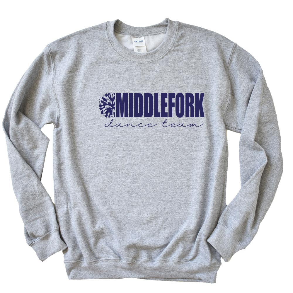 Middlefork Dance ~ Crewneck Sweatshirt ~ Middlefork Dancing Dolphins